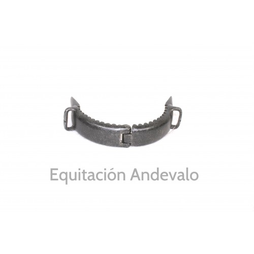 Muserola Inox. fragua con pasadores de metal y visagra