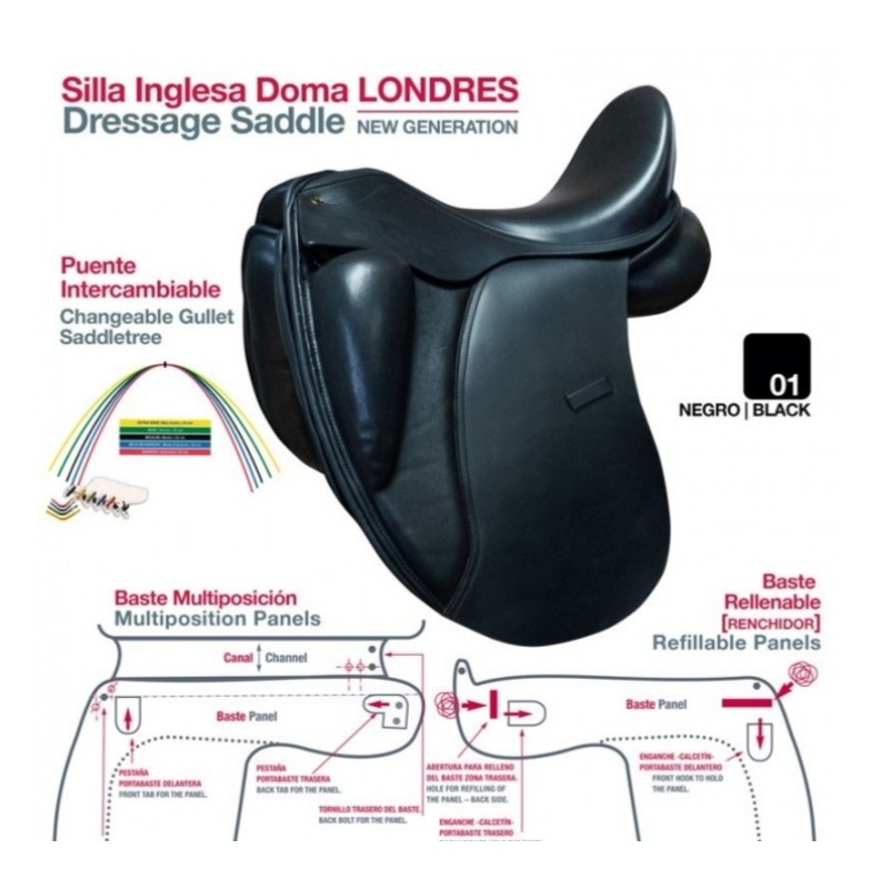 Silla Inglesa Doma Londres (Completa con sudadero pvc)